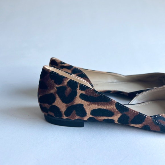Marc Fisher Tan Brown Black Animal Print Fabric Rubber Outsole Flats size 7.5 - Picture 14 of 15